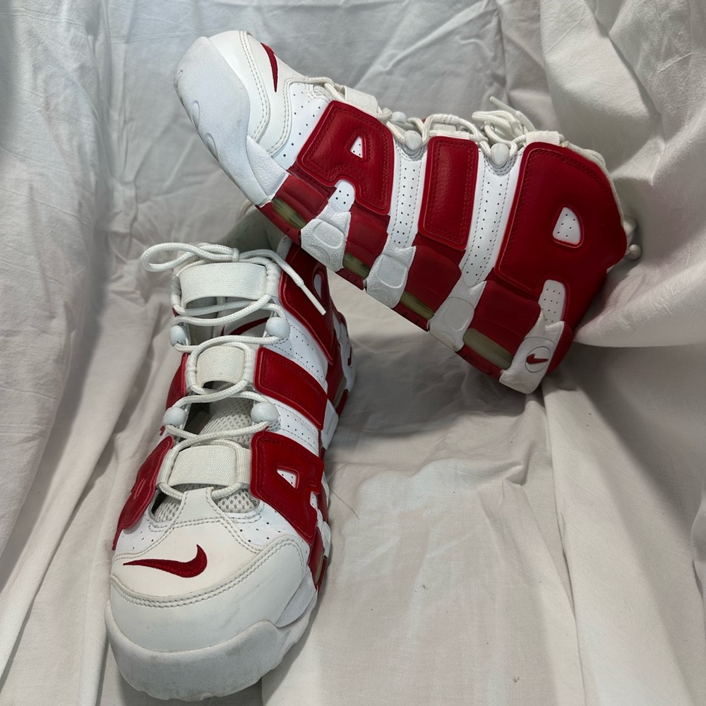 Nike Red and White Sneakers with Iconic Design